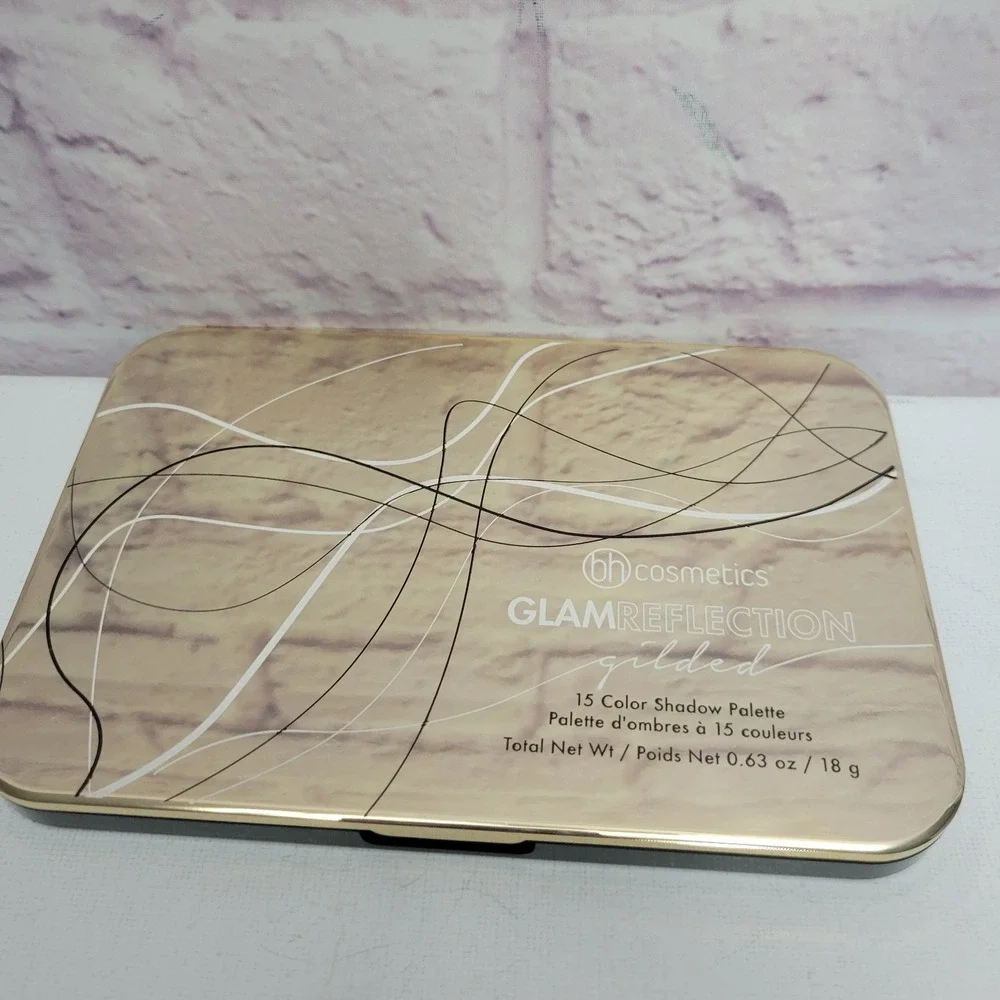 NEW No Box‎ BH Cosmetics Glam Reflection Gilded Eyeshadow Palette 15 Color